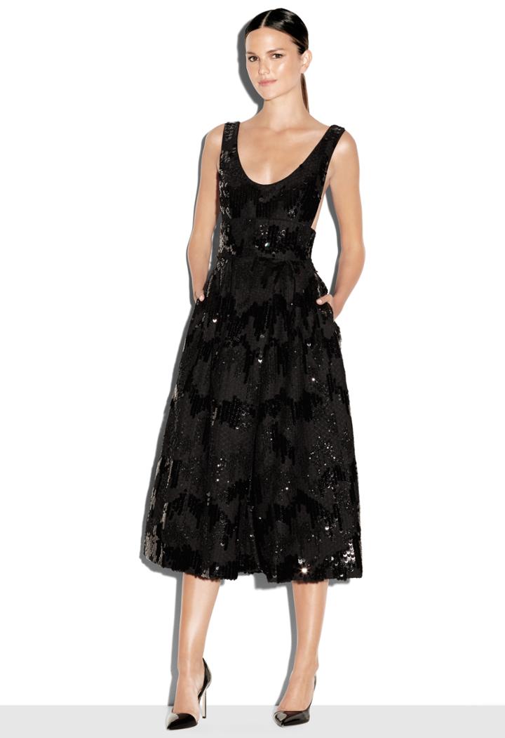 Milly Sequined Netting Stella Dress