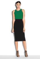 Milly Slk Crp Marie Tank Top - Emerald