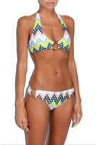 Milly Cabana Chevron Print Barbados Bikini Bottom