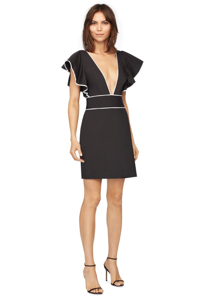 Milly Deni Dress - Black/ White