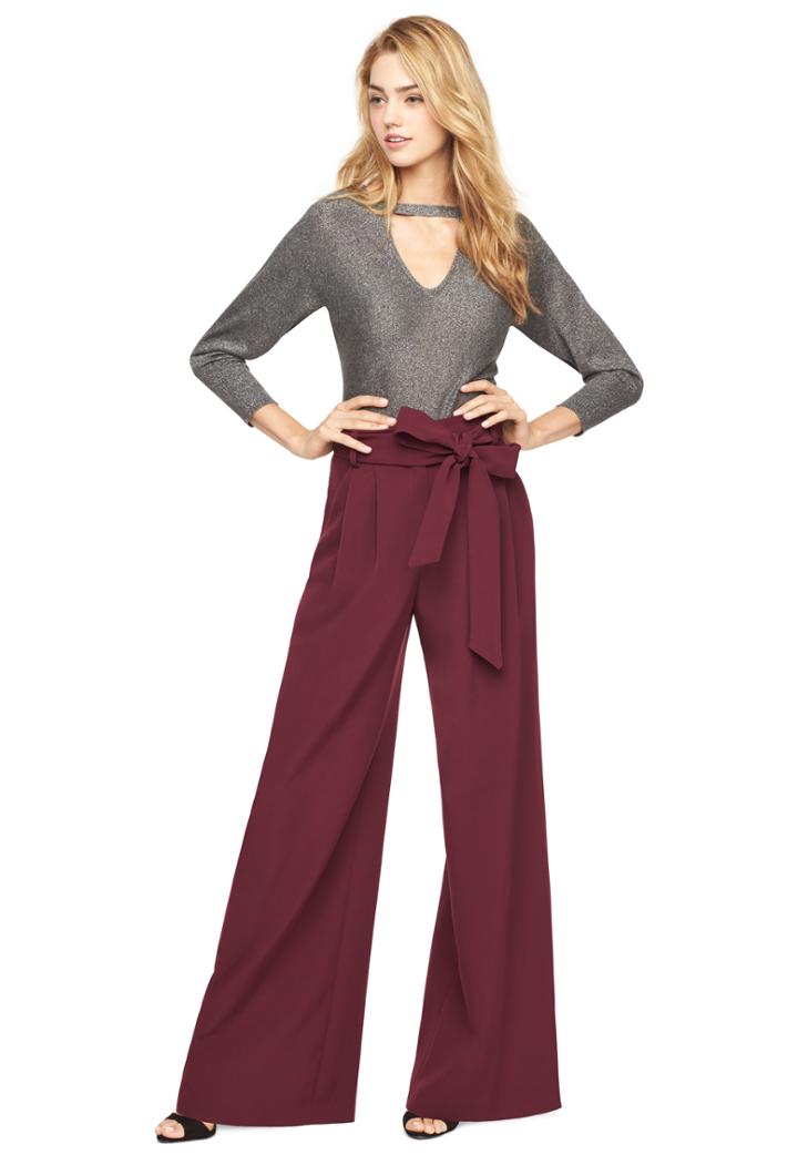 Milly Natalie Pant - Burgundy