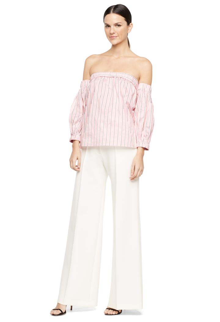 Milly Off The Shoulder Blouse - Blush
