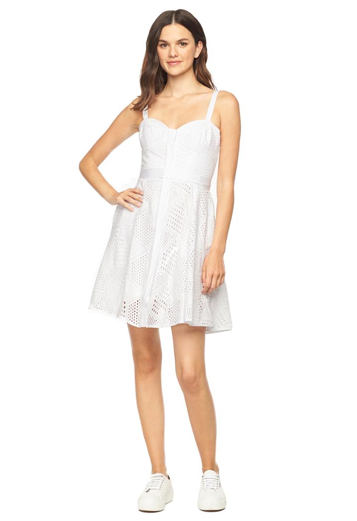 Milly Bustier Mini Dress - White