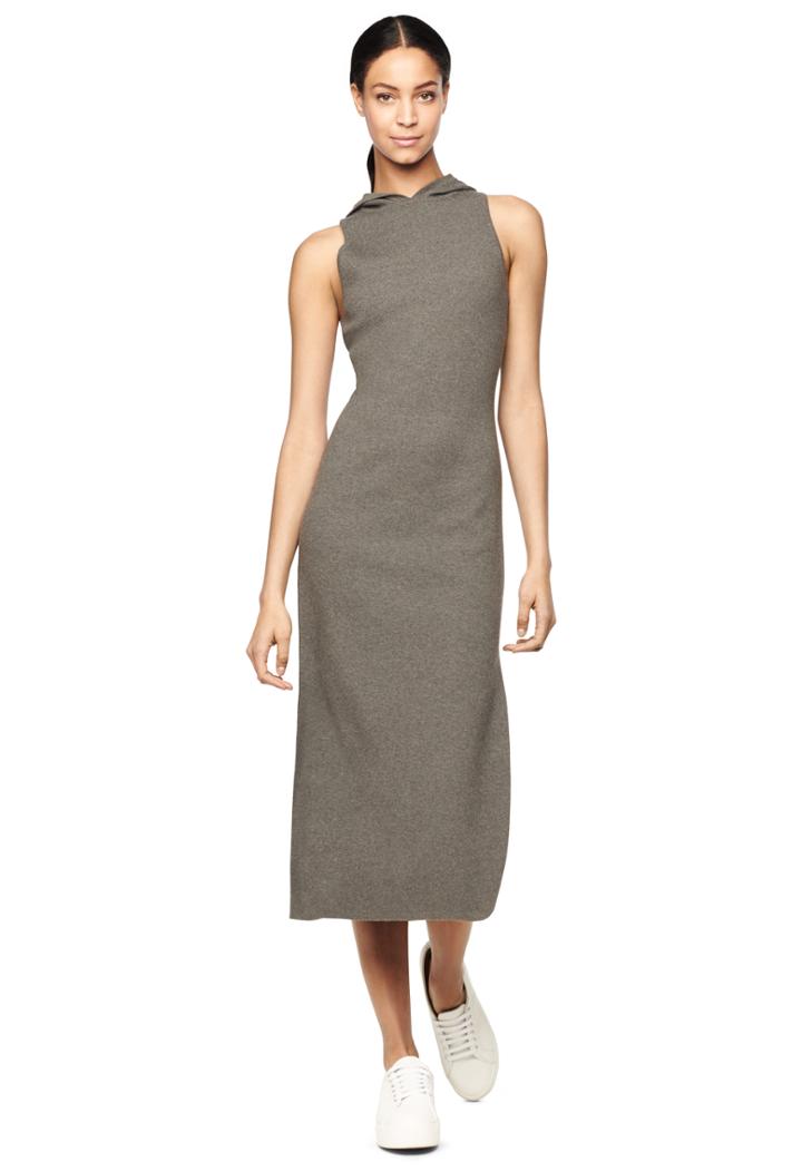 Milly Hooded Dress - Charcoal