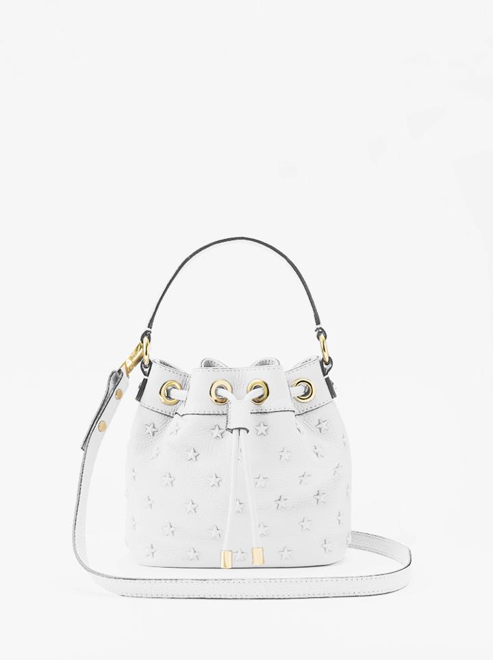 Milly Astor Star Small Drawstring - White Wht
