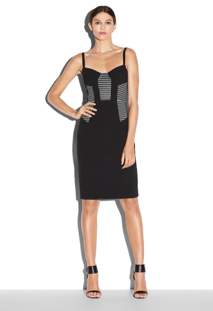 Milly Couture Mesh Bustier Dress