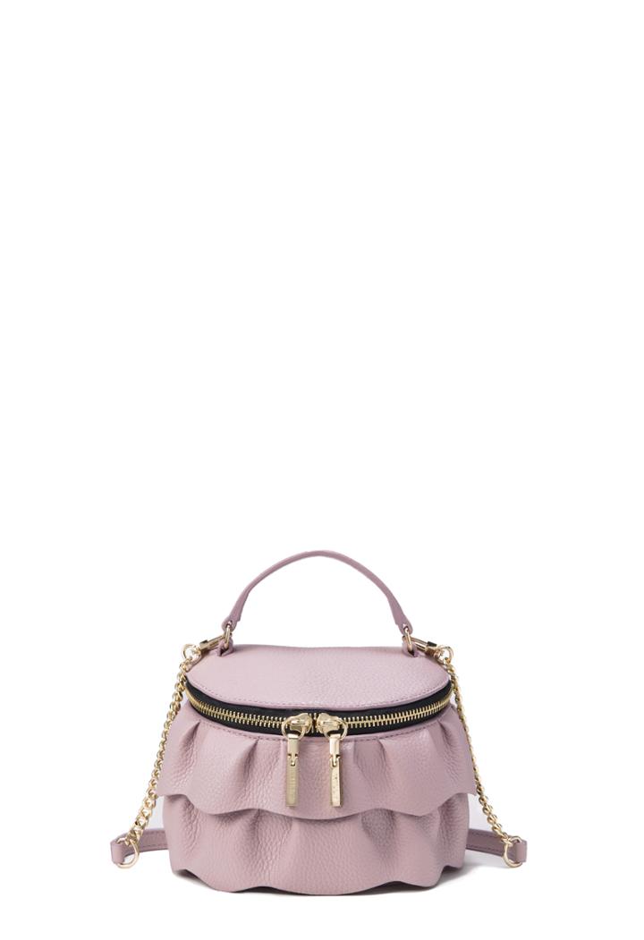 Milly Astor Ruffle Sm Tz Crossbody - Dusty Rose