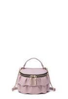 Milly Astor Ruffle Sm Tz Crossbody - Dusty Rose