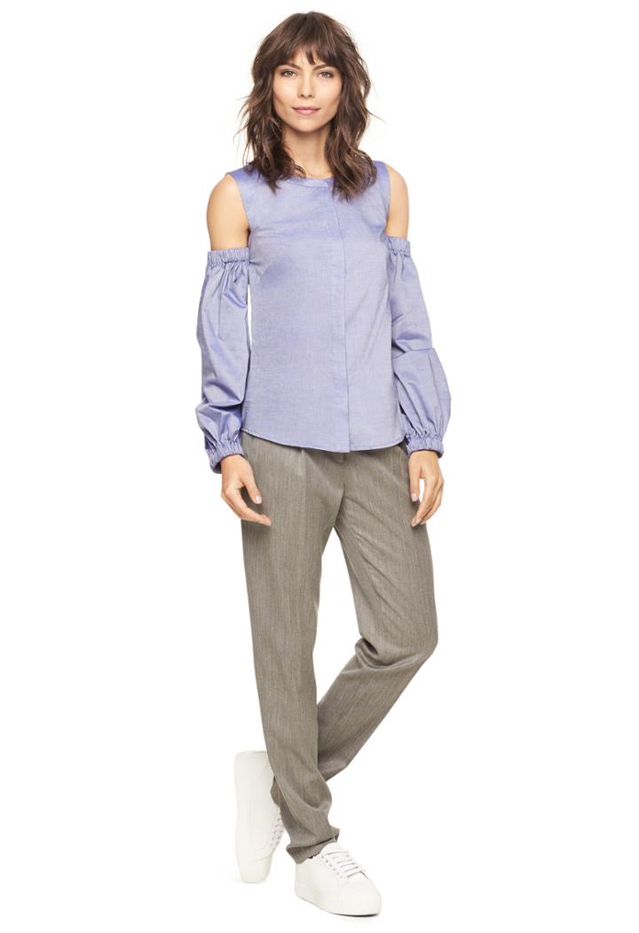 Milly Italian Cross Dye Shirting Mica Top