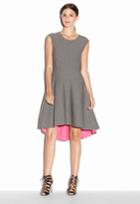 Milly Reversible Doubleface Dress - H Grey/fluo Pink