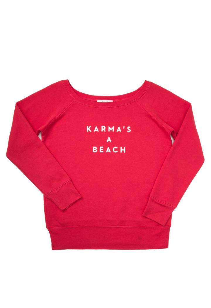 Milly Karmas A Beach Sweatshirt - Red