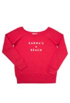 Milly Karmas A Beach Sweatshirt - Red