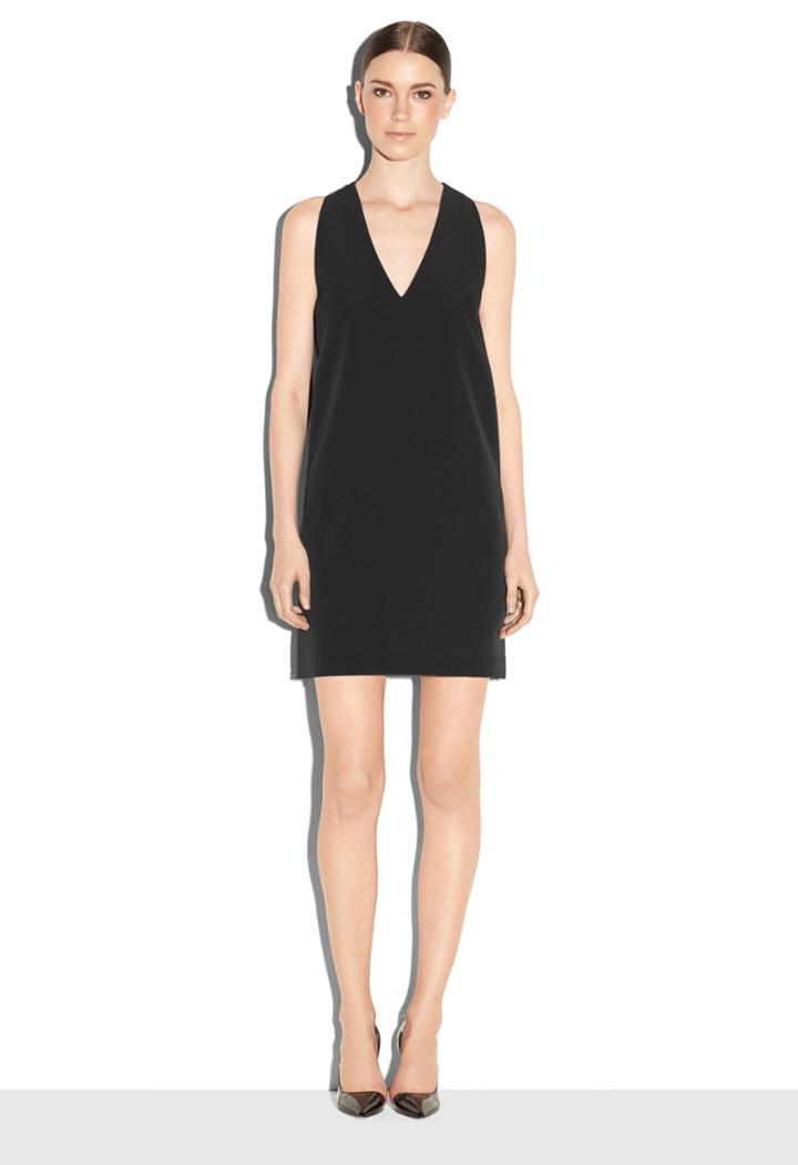 Milly Modern Halter Mini Dress - Black