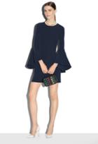 Milly Bell Sleeve Dress - Navy