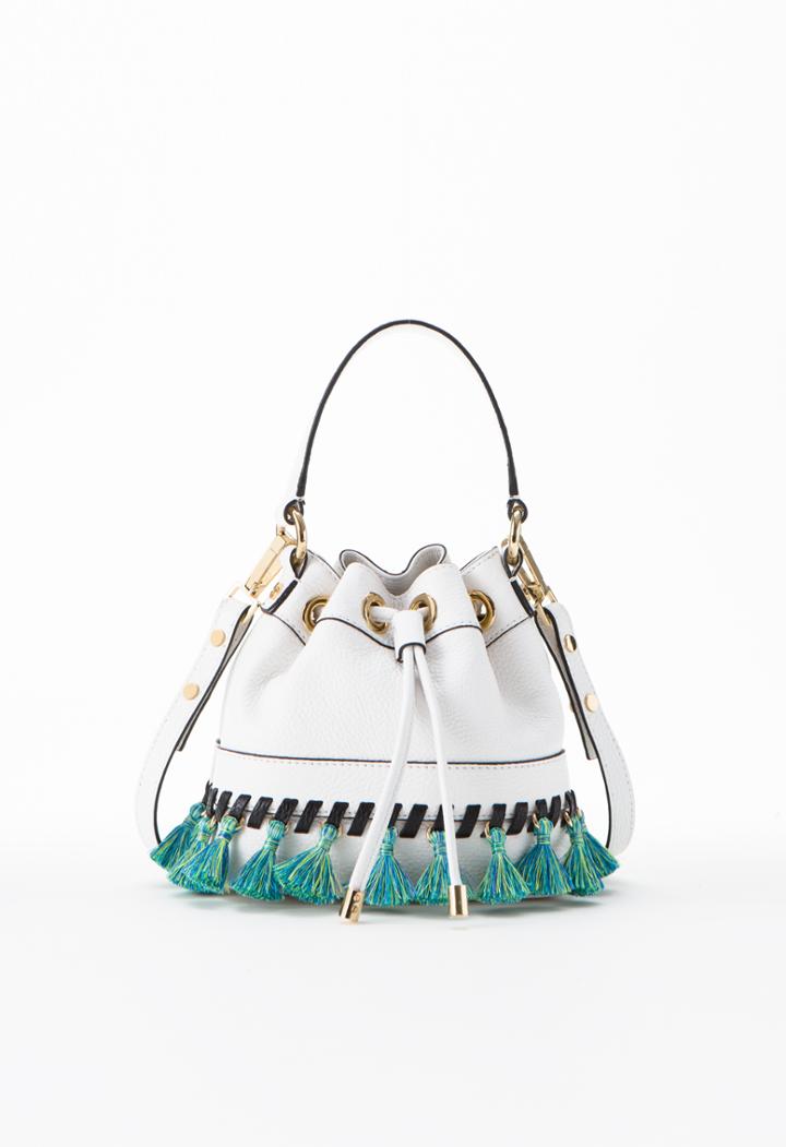 Milly Whipstitch Tassel Small Drawstring