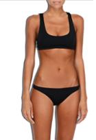 Milly Mediteranean Cut Bikini Bottom - Black