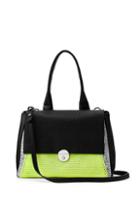 Milly Wythe Mixed Media Xbody Flap - Black Multi