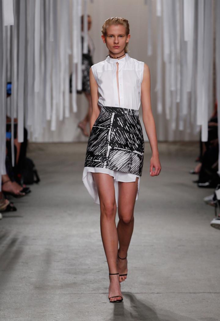 Milly Modern Mini Skirt - Black