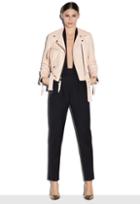 Milly Moto Leather Jacket - Petal