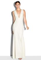 Milly Italian Cady Penelope Gown - White Wht