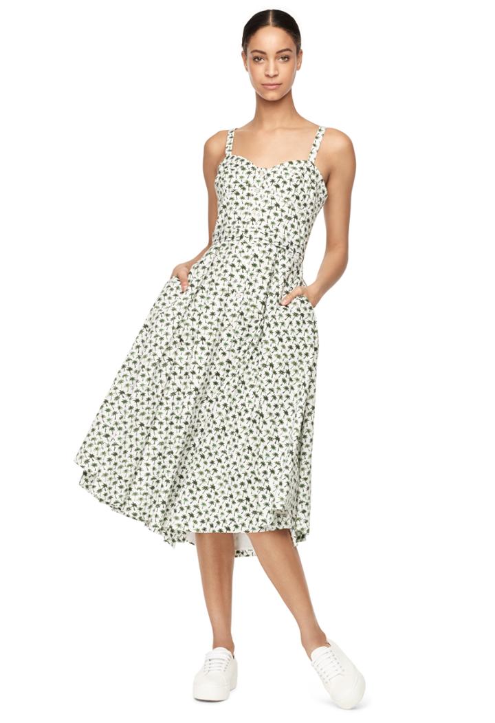 Milly Bustier Midi Dress - Multi