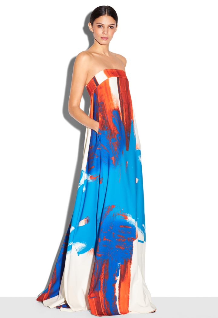 Milly Modern Abstract Vanessa Dress - Multi
