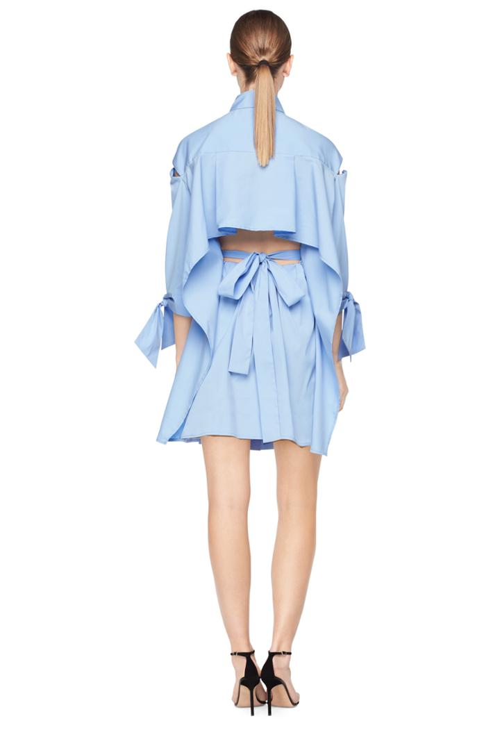 Milly Exclusive Cotton Poplin Slitted Avery Dress