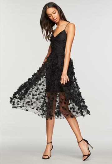 Milly Embroidered Tulle Joselyn Dress