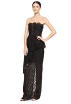 Milly Cascade Gown - Black