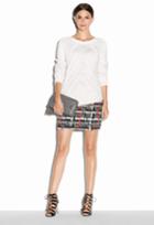 Milly 3d Stitch Sweater - White Wht