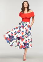 Milly Floral Print Fiona Skirt