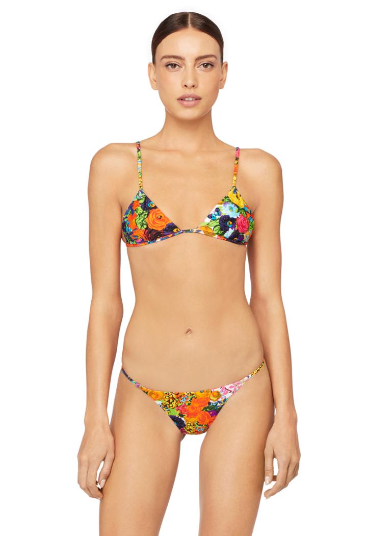 Milly Floral Print Elba Bikini Top