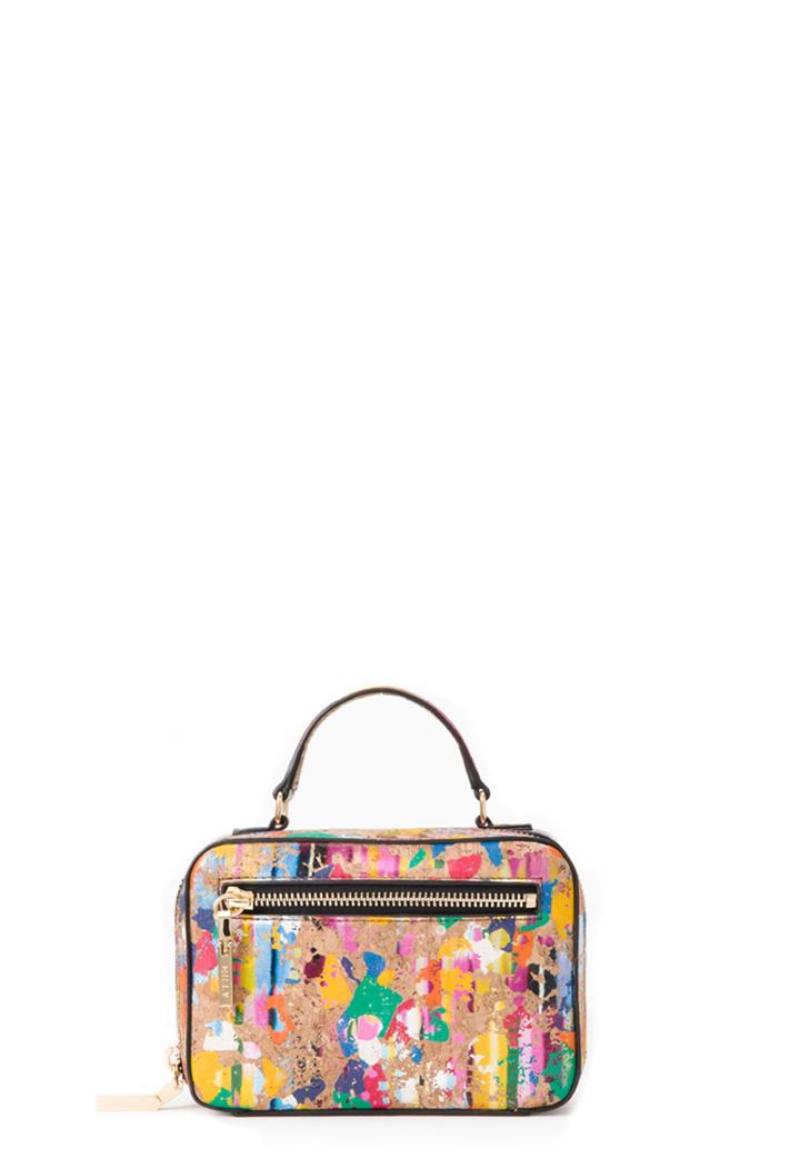 Milly Splatter Cork Mini Satchel - Multi