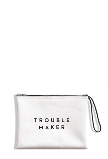Milly Trouble Maker Pouch - White