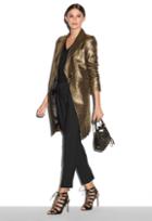 Milly Metallic Jacquard Claudia Coat