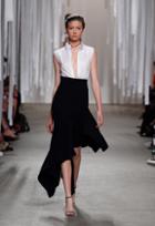 Milly Asymmetrical Charlotte Skirt - Black