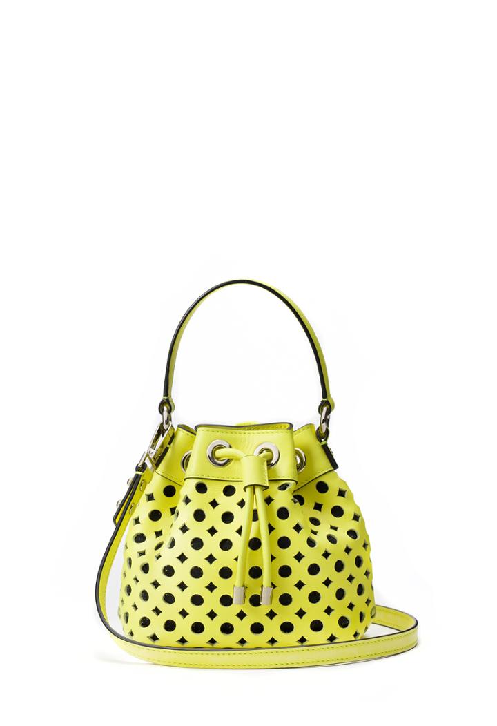 Milly Perforated Sm Drawstring - Citron