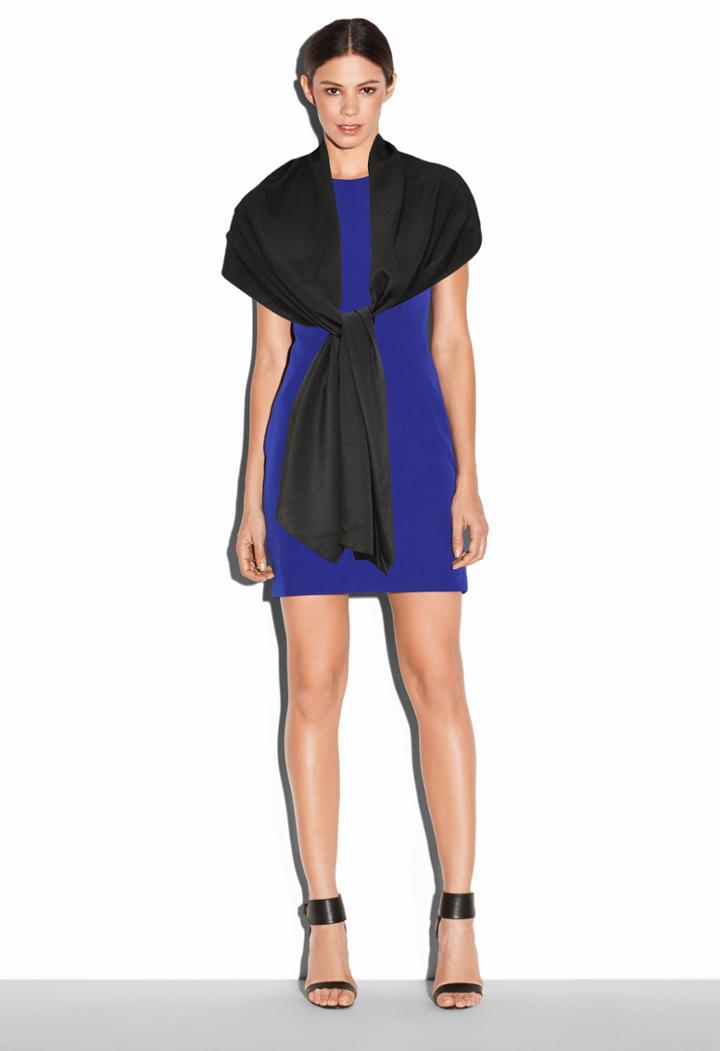 Milly Silk Gift Scarf - Black