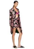 Milly Floral Print Trench