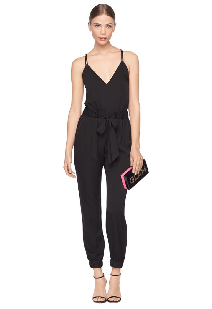 Milly Stretch Silk Helena Jumpsuit