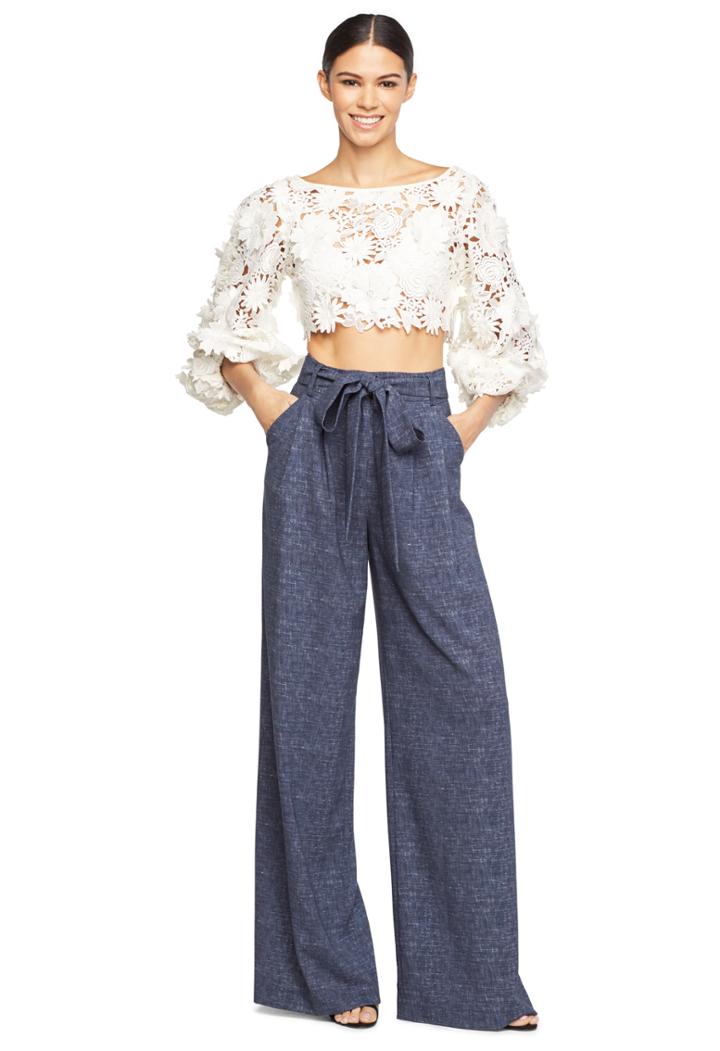 Milly Denim Print Natalie Pant