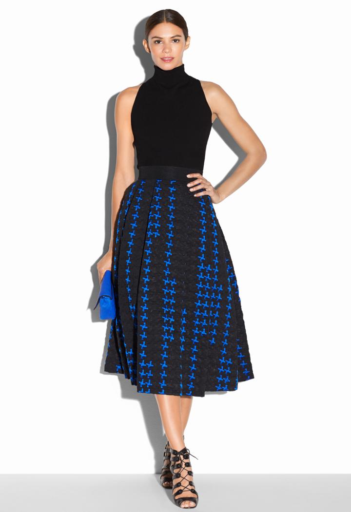 Milly Mock Neck Shell - Black