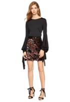 Milly Sequined Velvet Modern Mini Skirt