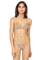 Milly Capri Triangle Bikini Top - Blue/orange