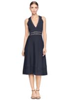 Milly Cut-out Racer Back Dress - Navy