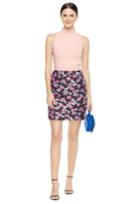 Milly Petal Brocade Modern Mini Skirt