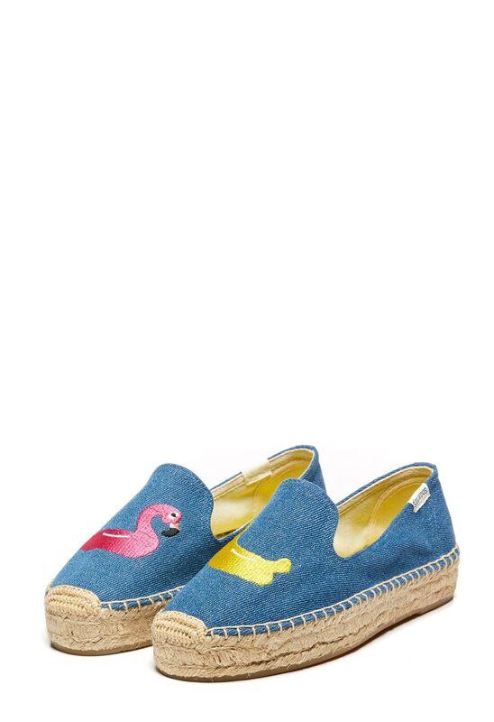 Milly Floaties Platform - Denim