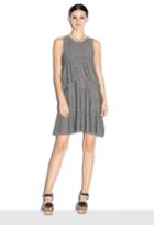 Milly Draped Layered Dress - Grey