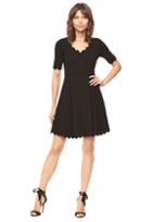 Milly Scallop Flare Dress