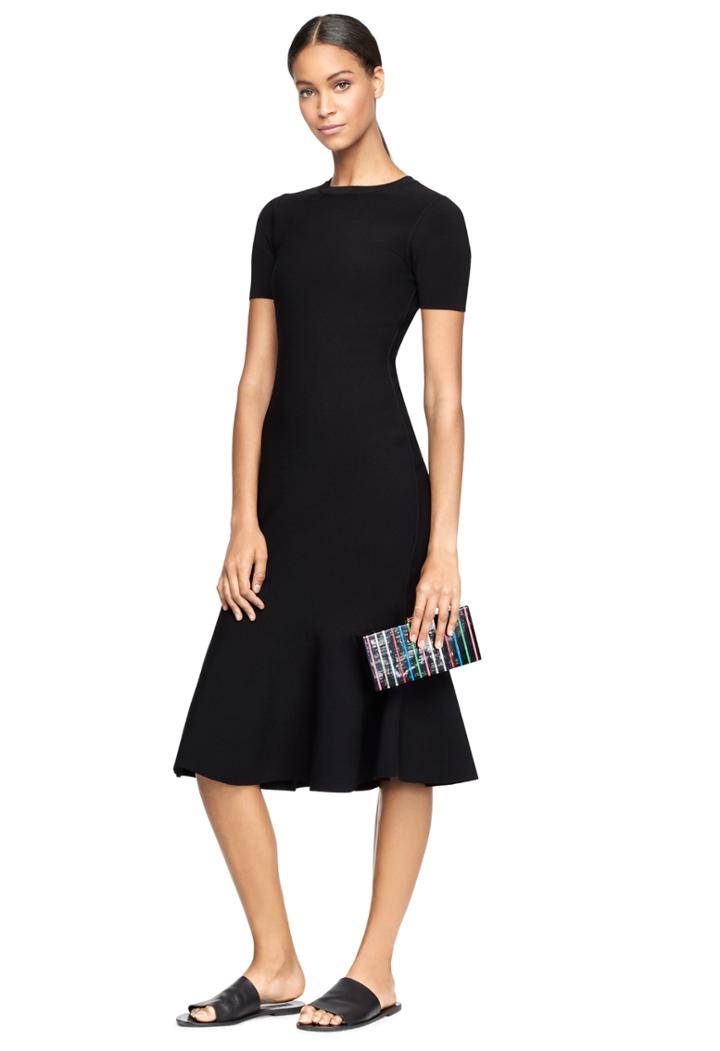 Milly Mermaid Hem Dress - Black